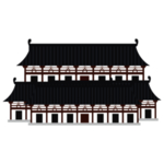 手绘古建筑