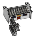 手绘古建筑