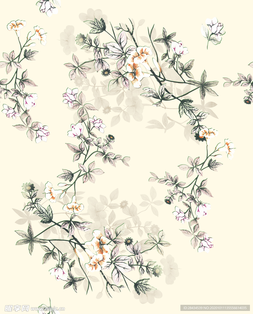 手绘花