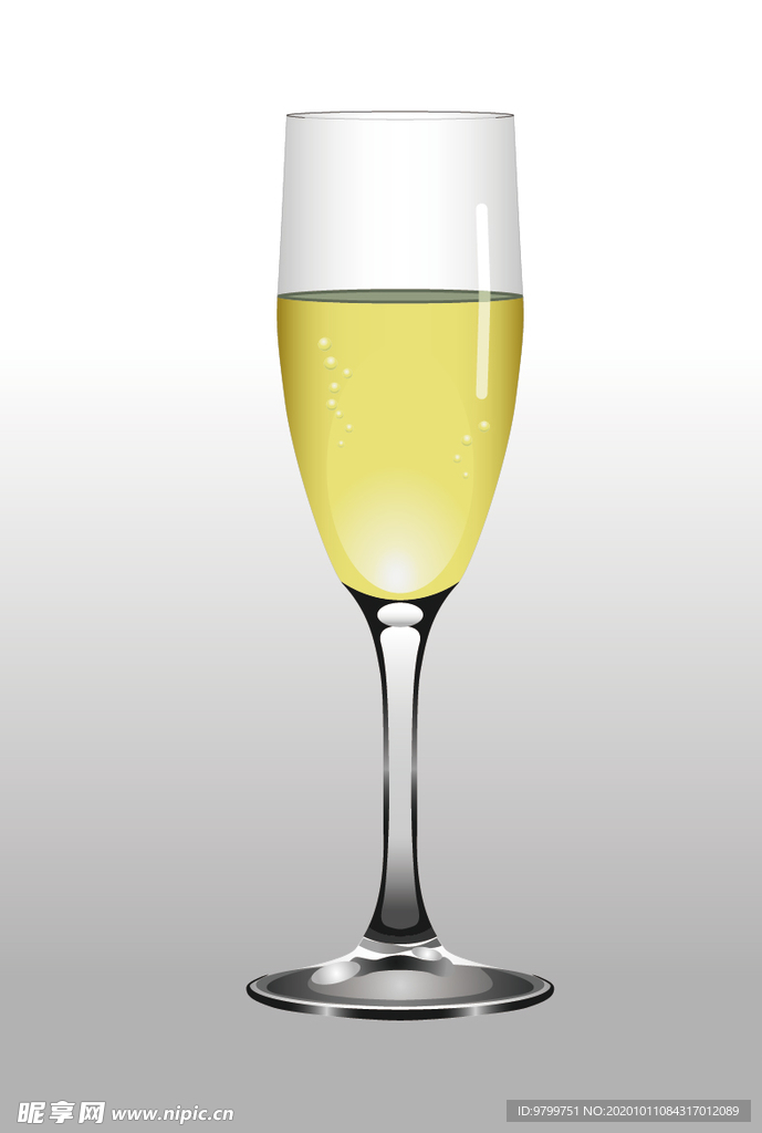 玻璃 香槟