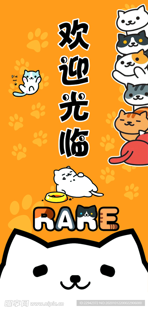 宠物猫咪看板展板