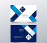 蓝色商务名片