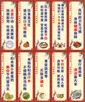 食堂标语挂画