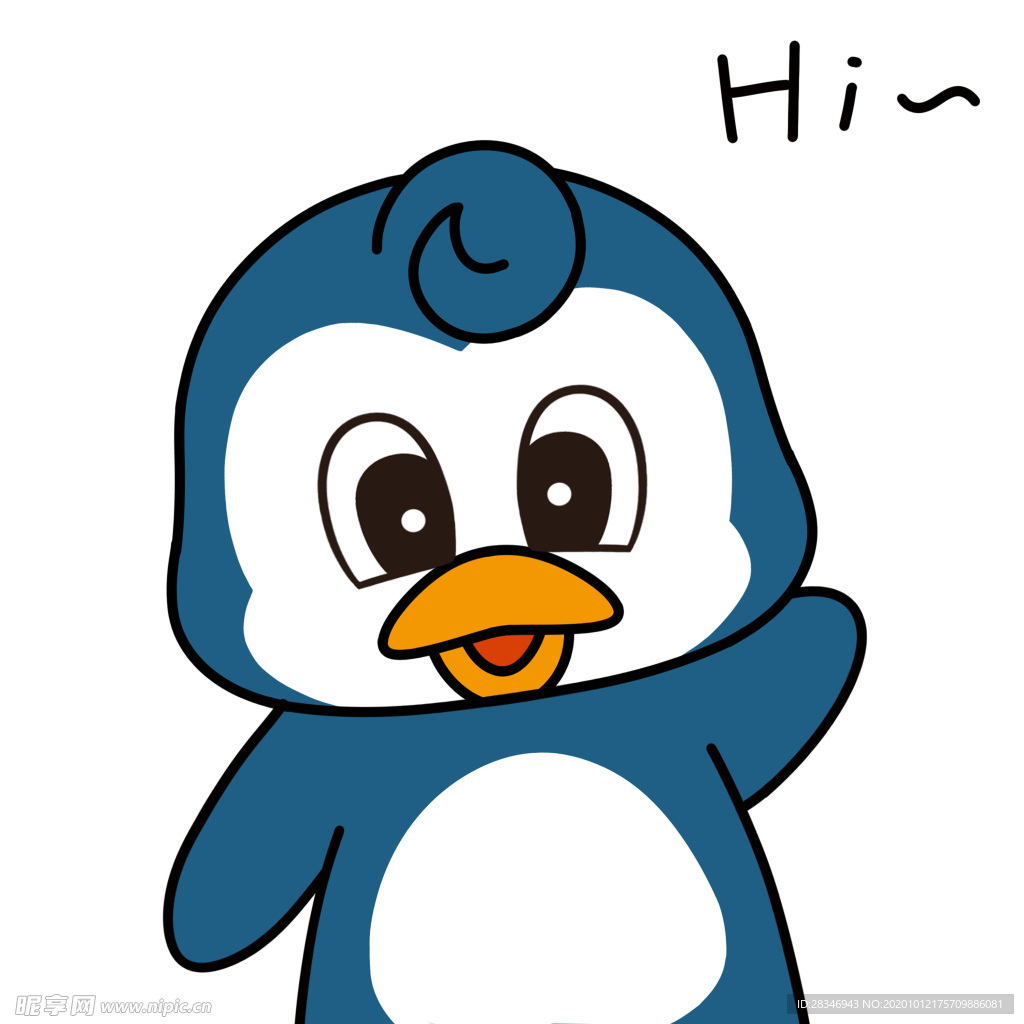企鹅来来设计图__动漫人物_动漫动画_设计图库_昵图网nipic.com