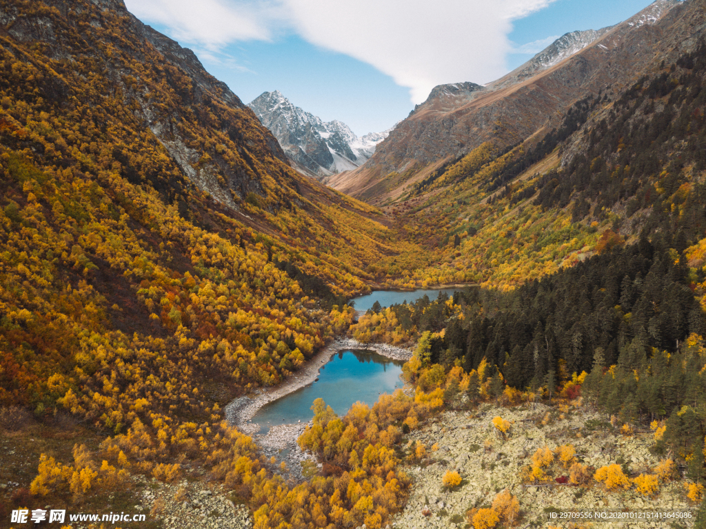 秋季山水景观