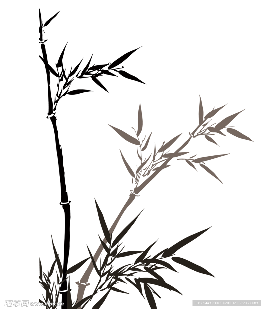 水墨竹子