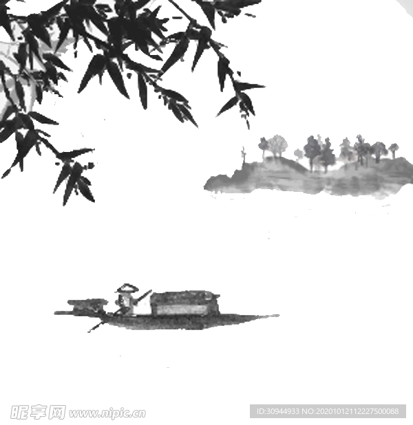 水墨竹子