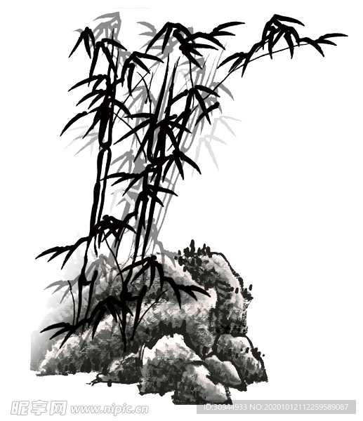 水墨竹子