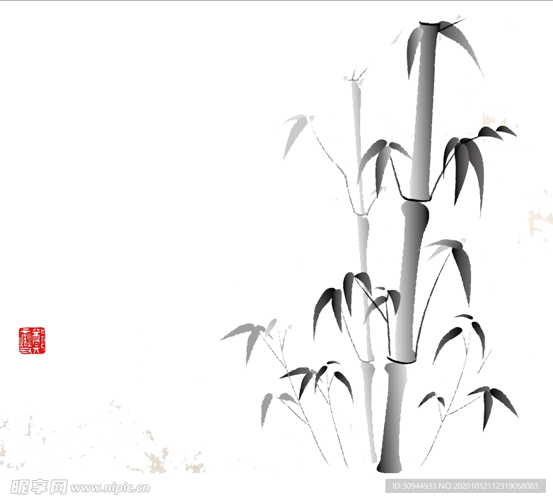 水墨竹子