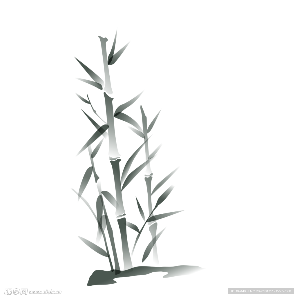 水墨竹子