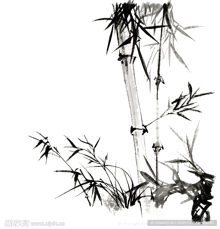 水墨竹子