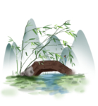 水墨竹子