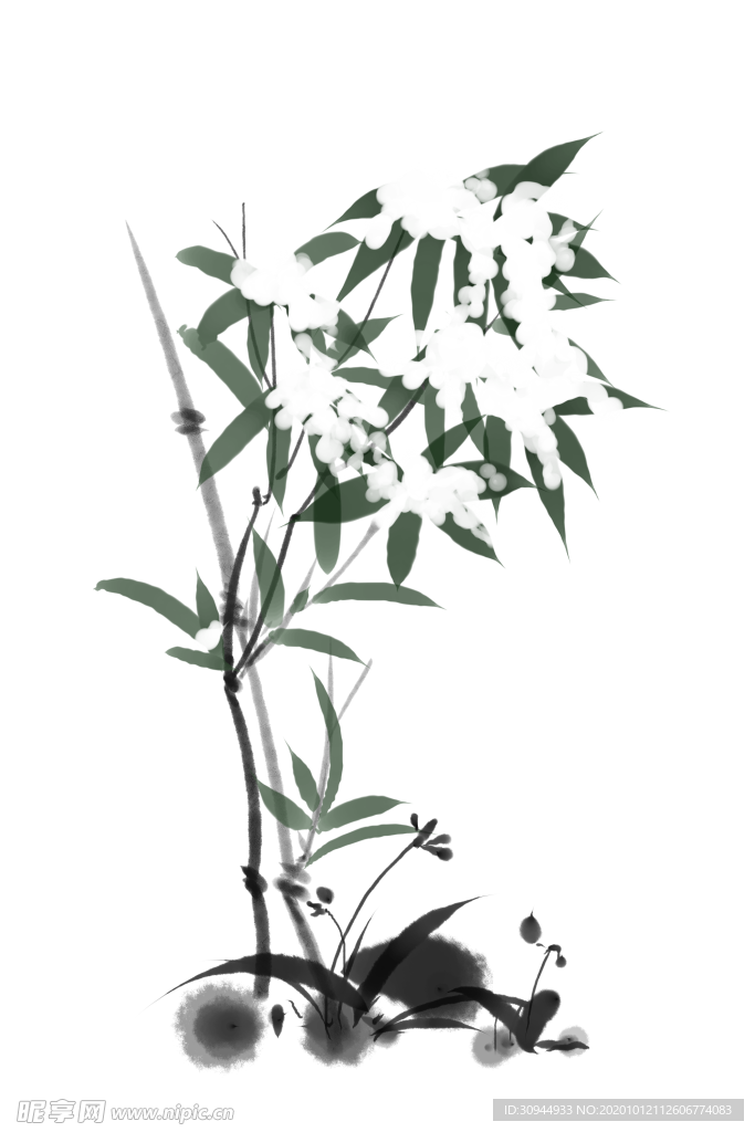 水墨竹子