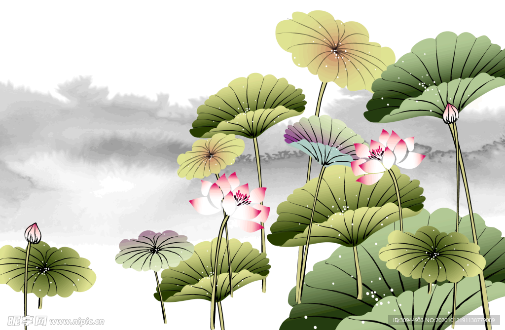 荷花元素
