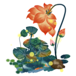 荷花元素