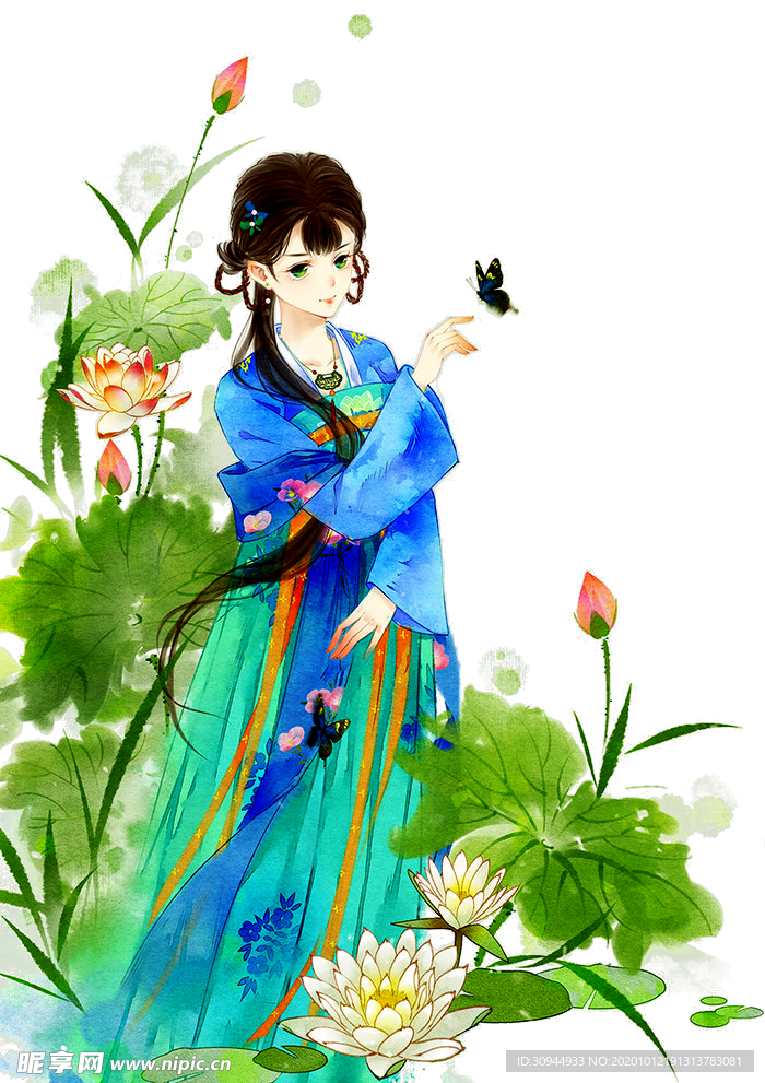 荷花元素