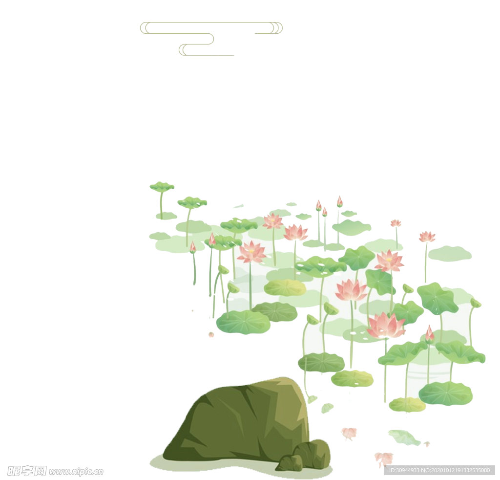 荷花元素
