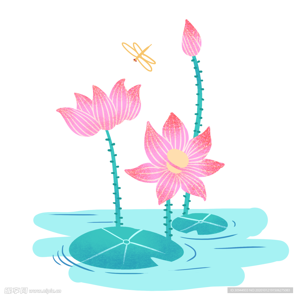 荷花元素