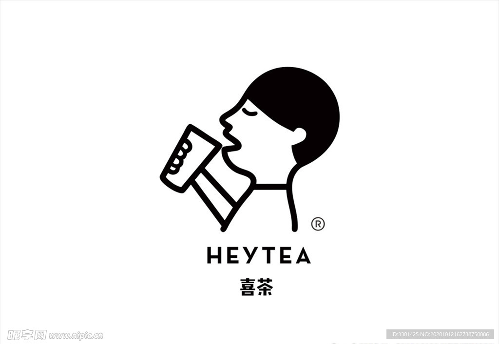 HEYTEA喜茶logo标志