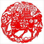 生肖牛剪纸
