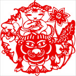 生肖牛剪纸