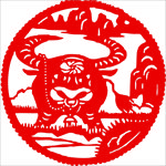生肖牛剪纸