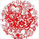 生肖牛剪纸