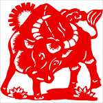 生肖牛剪纸