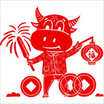 生肖牛剪纸