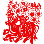 生肖牛剪纸