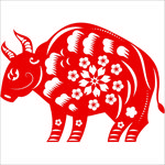 生肖牛剪纸