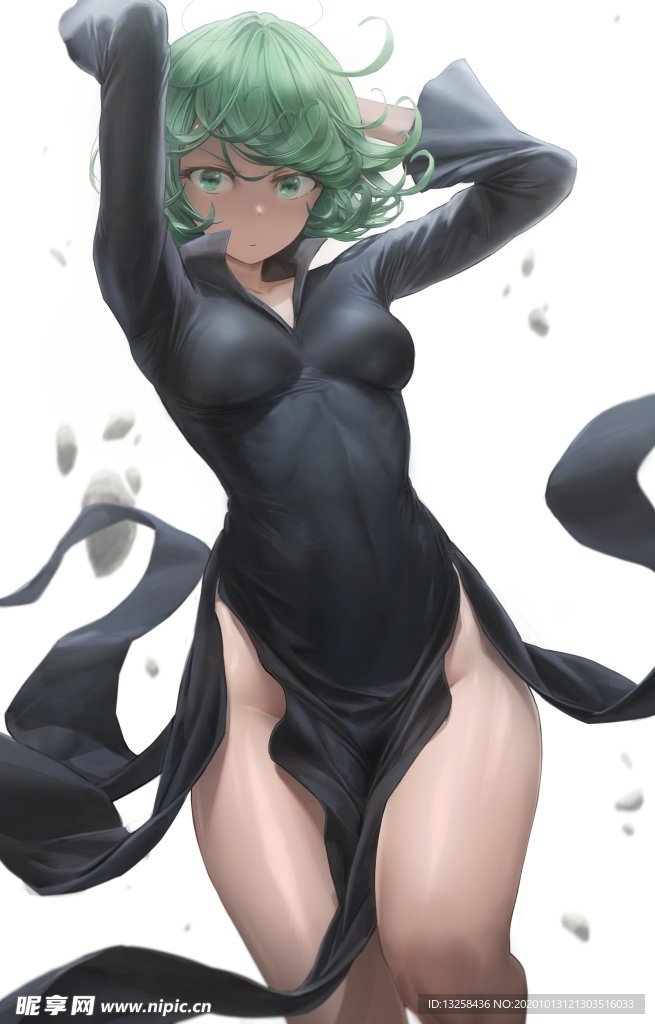 彩色动漫人物插画背景