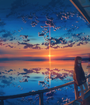 彩色动漫人物插画背景