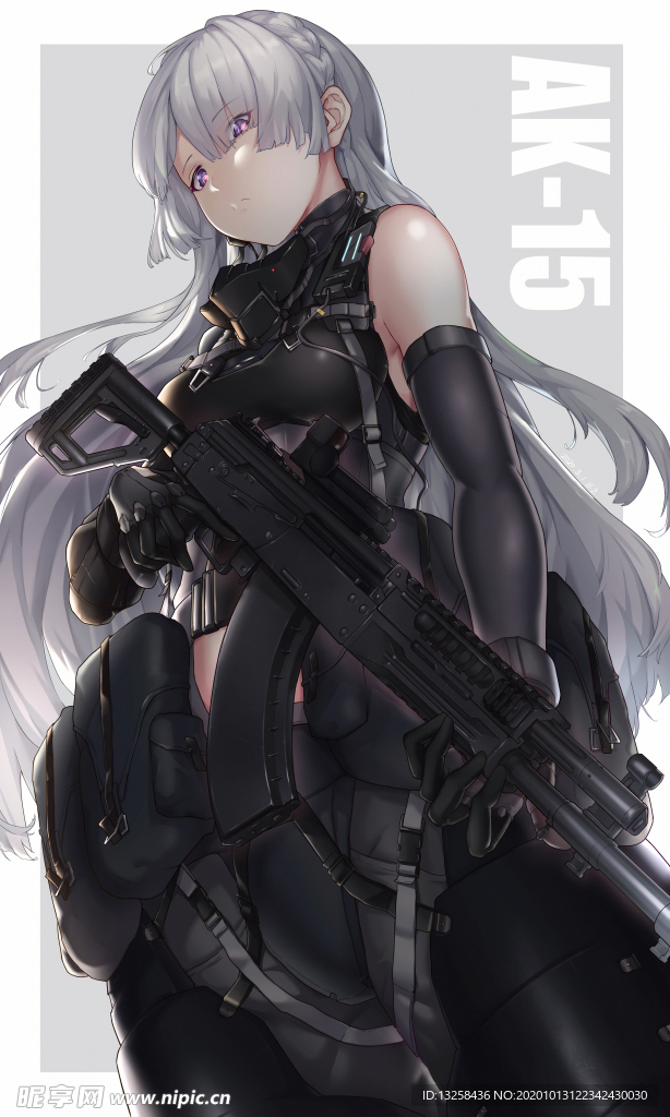 彩色动漫人物插画背景