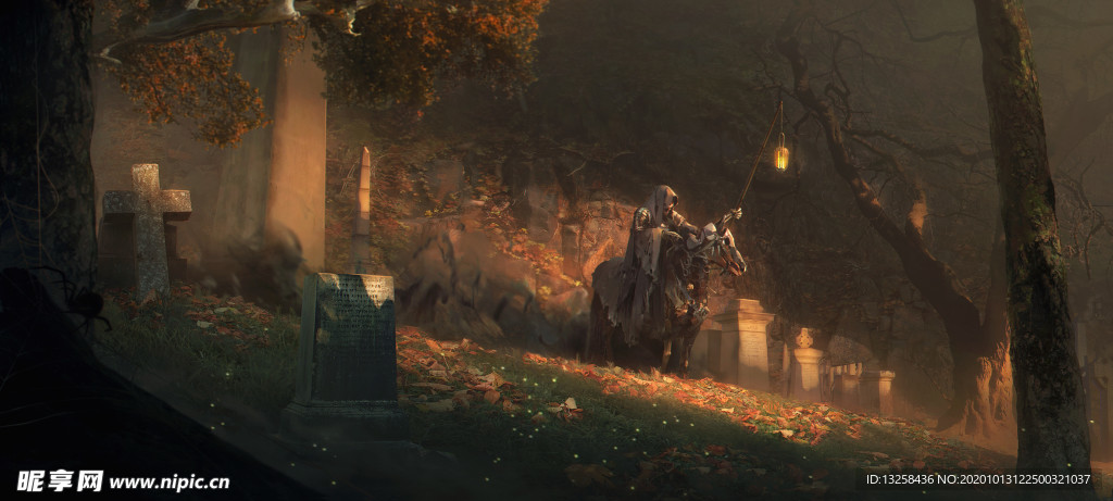 彩色动漫插画人物背景