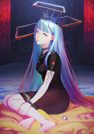 彩色动漫人物插画背景