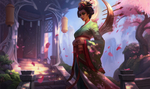 彩色动漫人物插画背景