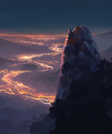 彩色动漫人物插画背景
