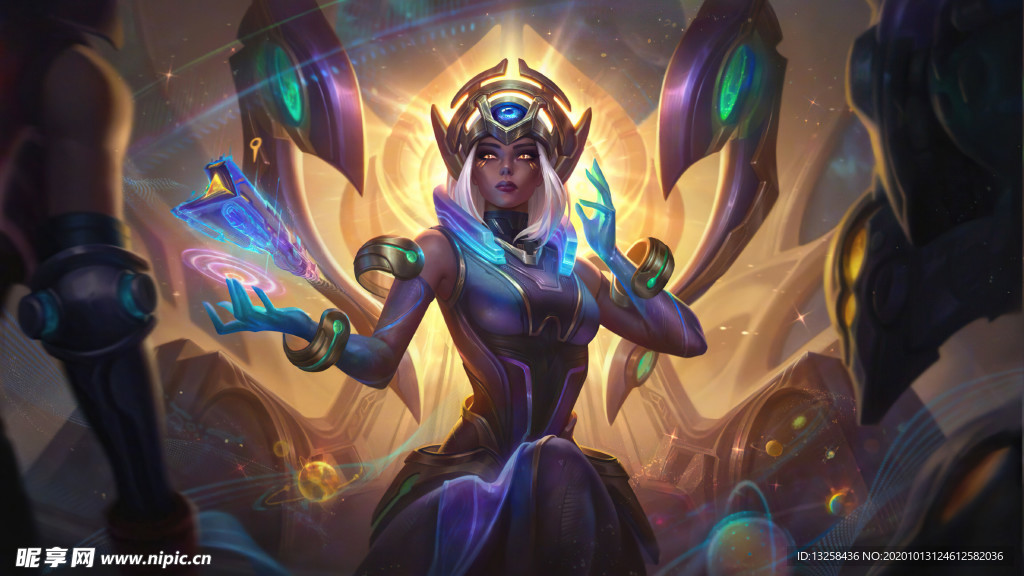 彩色动漫人物插画背景