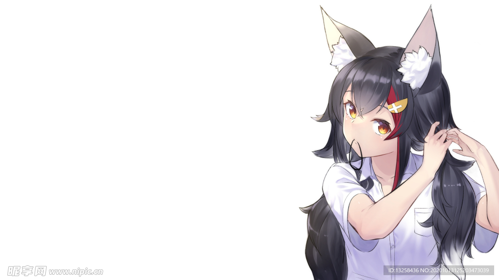 彩色动漫人物插画背景