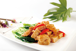 菜心鱼豆腐