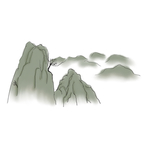 国潮山脉元素