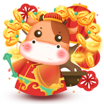 卡通牛