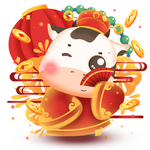 卡通牛