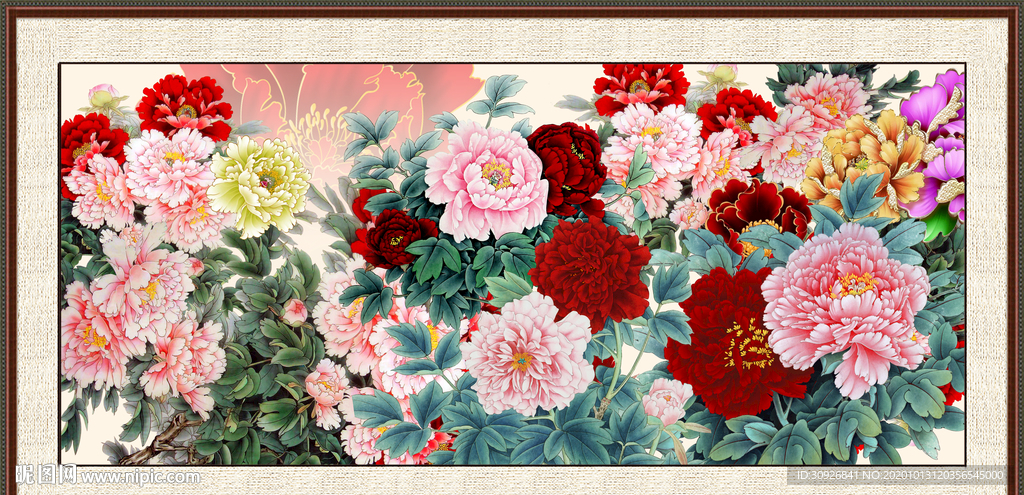 国画牡丹