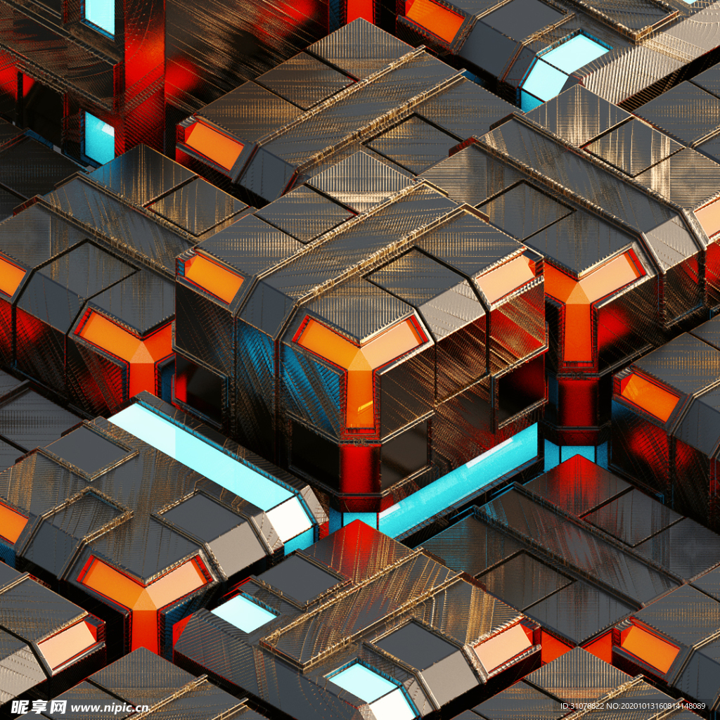 艺术特效科技图案