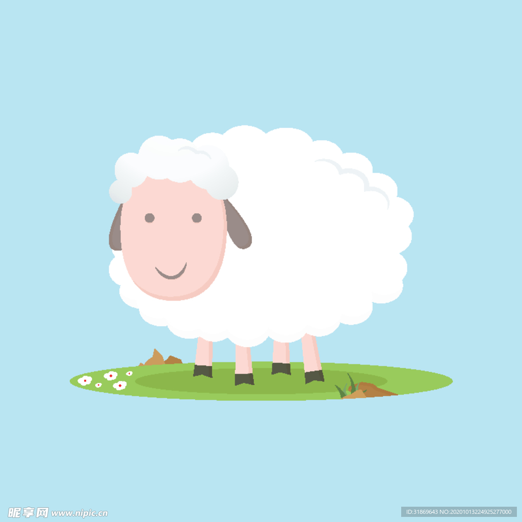 羊  卡通羊 手绘羊  动物