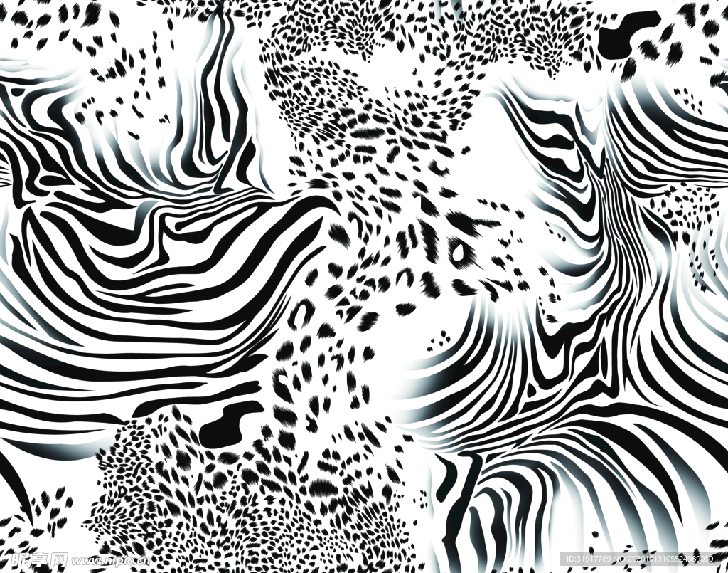 豹纹斑马纹图片素材-编号12833223-图行天下