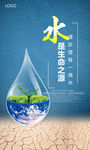 时尚创意大气水资源宣传海报