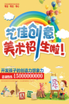 美术培训招生海报